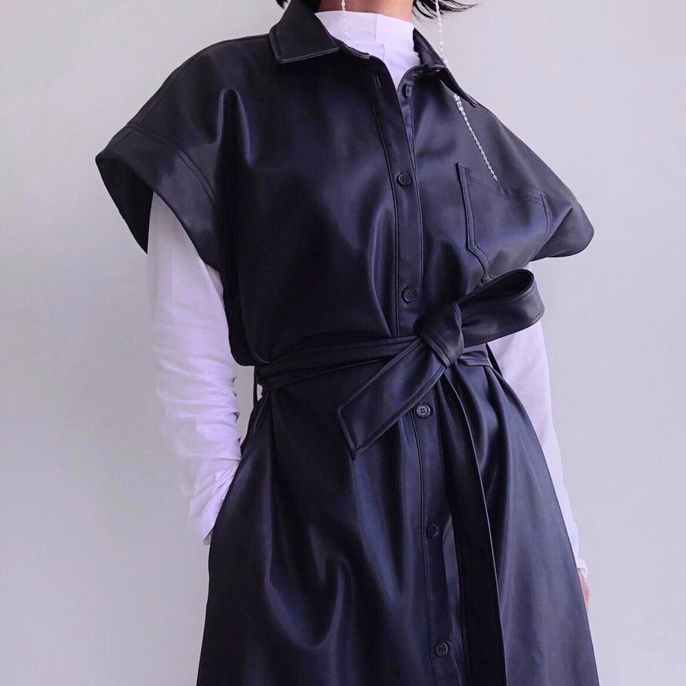 BRAND NEW Habitual Faux leather vest.